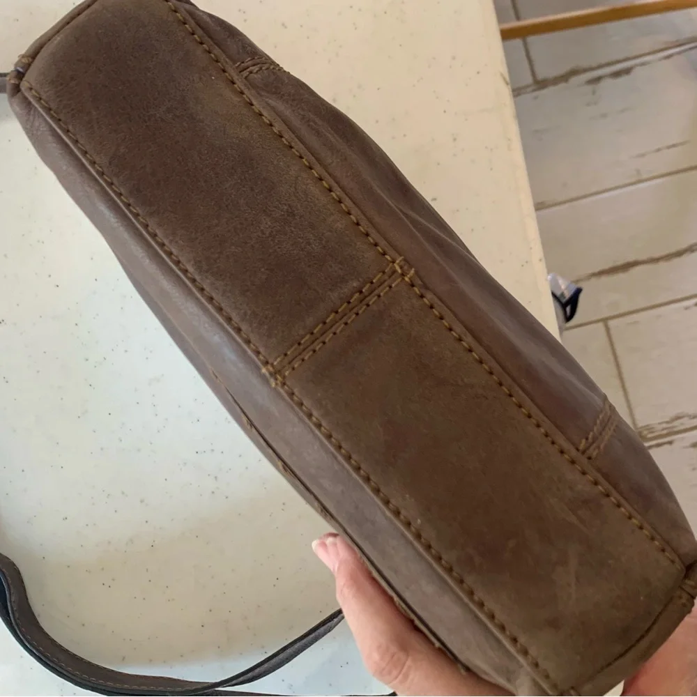 👖 Nino BOSSI Leather Brown Crossbody 👢
